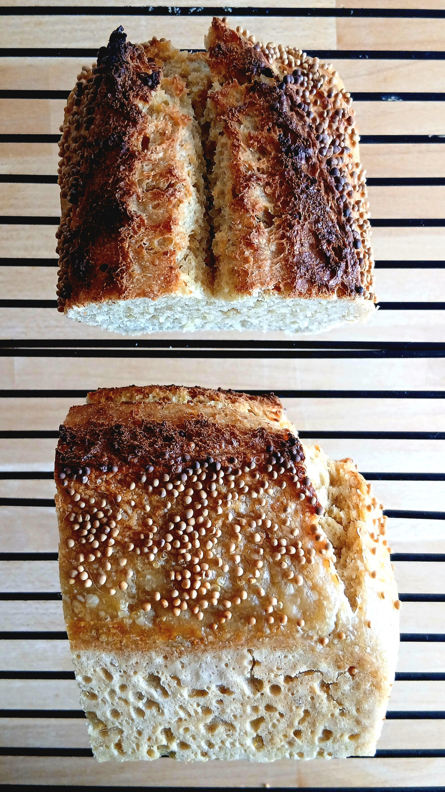 Pan de Maíz y Quinoa con Granos de Mostaza (950 gr. aprox.) (*especial marzo*)
